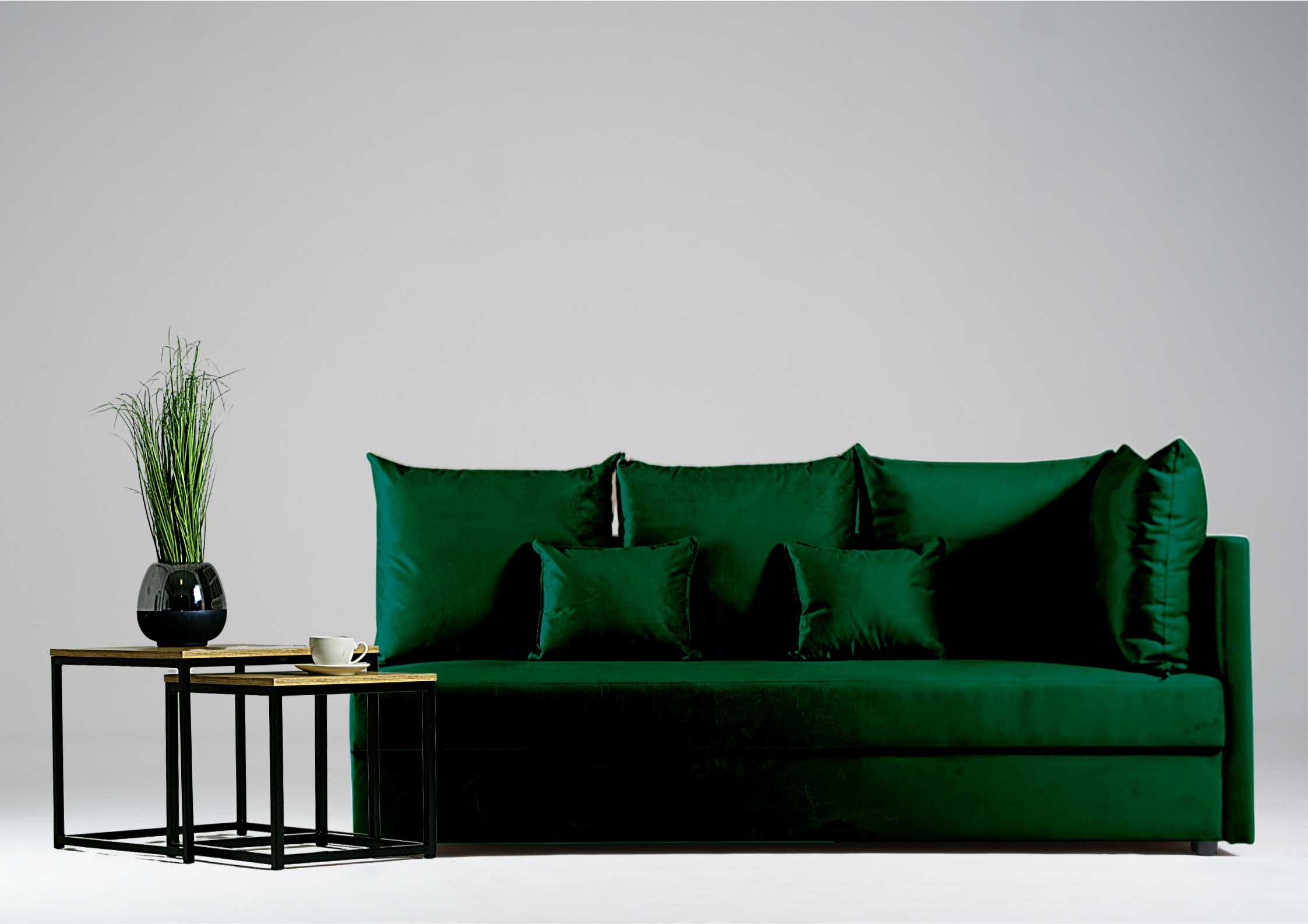 Zielona sofa do salonu Mobo